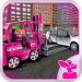 Pink Lady Car Parking fork Lifter : Folklift Games v1.1 [MOD]